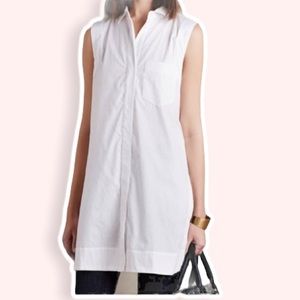 SALE❗️Anthropologie Maeve White Sleeveless tunic